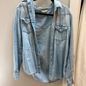 Mother Denim Button-Up Shirt